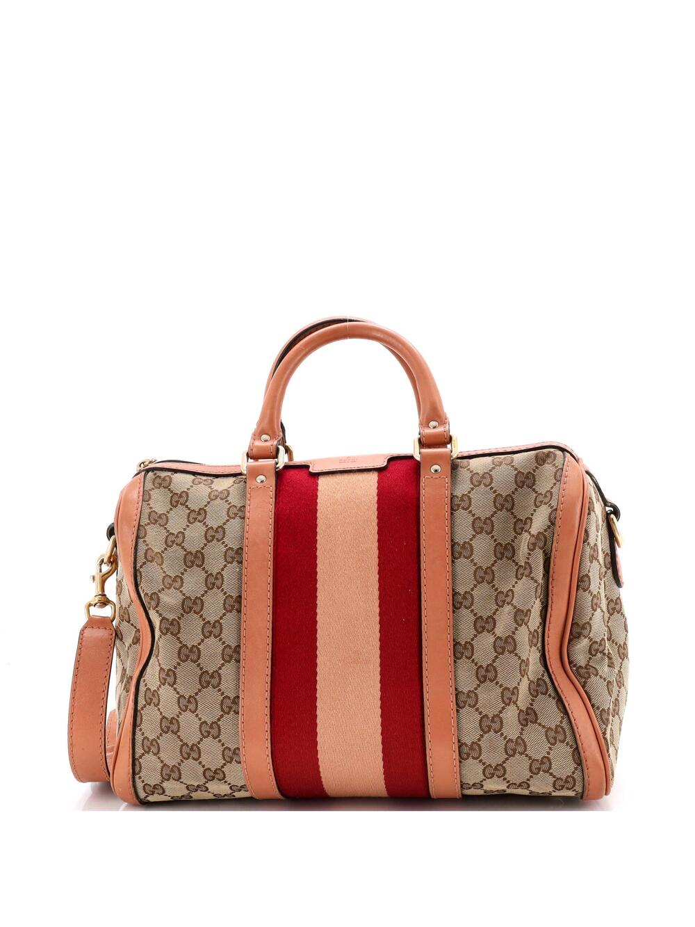 Gucci Vintage Web Boston Bag Gg Canvas #294398G11B